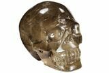 Carved, Smoky Quartz Crystal Skull #108767-3